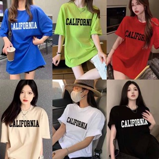 เสื้อโอเวอร์ไซส์ ลายCALIFORNIA สีสันสดใส🌈🌈