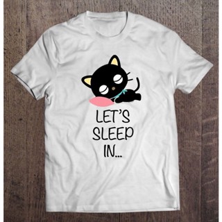 เสื้อยืดผ้าฝ้ายพิมพ์ลาย SDEAZ┇﹉Chococat Lets Sleep In 2 Aesthetic Clothing Gym T-Shirts Manga Shirts For Men Clothing