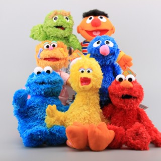 ตุ๊กตานุ่ม รูปการ์ตูน Sesame Street Elmo Cookie Bert Grover Big Bird น่ารัก ขนาด 28-35 ซม. 9 สไตล์ ของเล่นสําหรับเด็ก