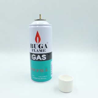 ไฟฟู่ BUGA FLAME GAS แก๊สเติมไฟแช็คกระป๋อง ขนาด 375มล หรือ 290 กรัม จำนวน 3 กระป๋อง