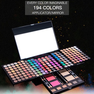 อายแชโดว์ รองพื้น เนื้อแมตต์ มีกระจก 194 สี บลัชออน คอนทัวร์ ผงเขียนคิ้ว เครื่องสําอาง กล่องของขวัญวันเกิด ทางเลือกแรก