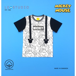 Mickey Mouse by เลซองฟอง 1W19E04 ( ) เสื้อยืดแขนสั้นเด็กชายลิขสิทธิ์ห้าง