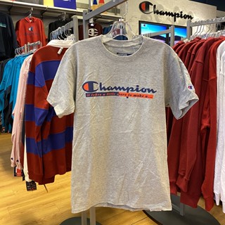 Champion เสื้อยืดลําลอง แขนสั้น คอกลม พิมพ์ลายตัวอักษร สไตล์สปอร์ต แฟชั่นสําหรับผู้ชาย