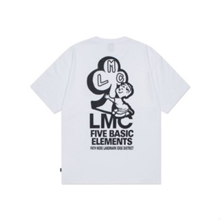 Korea [ LMC ] HUG CLUB TEE (สีขาว สีดํา) ของแท้ 100%