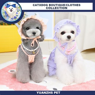 【ฟรีหมวก】กางเกงฟักทอง ลายสก๊อต สไตล์อังกฤษ สําหรับสุนัขสี่ฟุต【S-XXL】