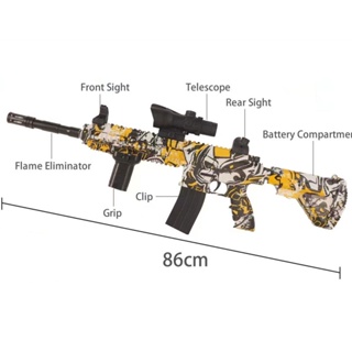 Electric Gel Blaster Powerful Gun Automatic Paintball Blaster Toy Guns with Bullets 86cm M416 Rifle Sniper For Adults Ki