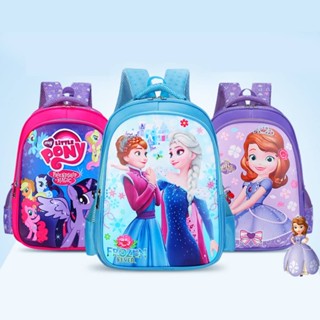 มีพร้อมส่ง!!! 🎒 กระเป๋านักเรียน เป้สะพายหลัง  School Bag - ลายการ์ตูนยอดฮิต ขวัญใจเด็กๆ เอลซ่า (Elsa), Pony , อุลตร้าแมน