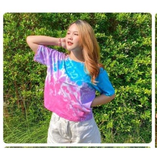 เสื้อครอปมัดย้อม งานสวยมากก ใส่สบายตลอดปี