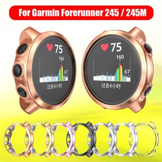 เคสนาฬิกาข้อมือ TPU แบบนิ่ม ป้องกันหน้าจอ สําหรับ Garmin Forerunner 245 245M