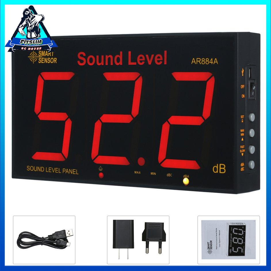 ﹍□[Fitslim] AR884A Wall Mounted Large LCD Display Sound Level Meter Sound Level Meter