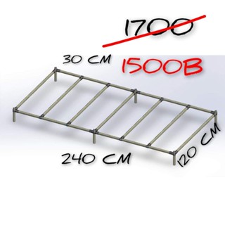 โครงปลูก โต๊ะปลูก Grow table โครงปลูกต้นไม้ ขนาด 240*120*30 ใส่เต๊นท์ได้พอดี grow tent โครงเต๊นท์ ถูกที่สุด