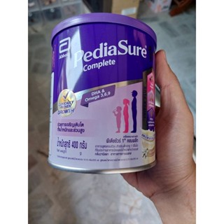 PEDIASURE 1+ เพิ่มน้ำหนักและส่วนสูง สำหรับเด็กทานน้อย 400 กรัม สูตรหวานน้อย หมดอายุ 7/6/2024