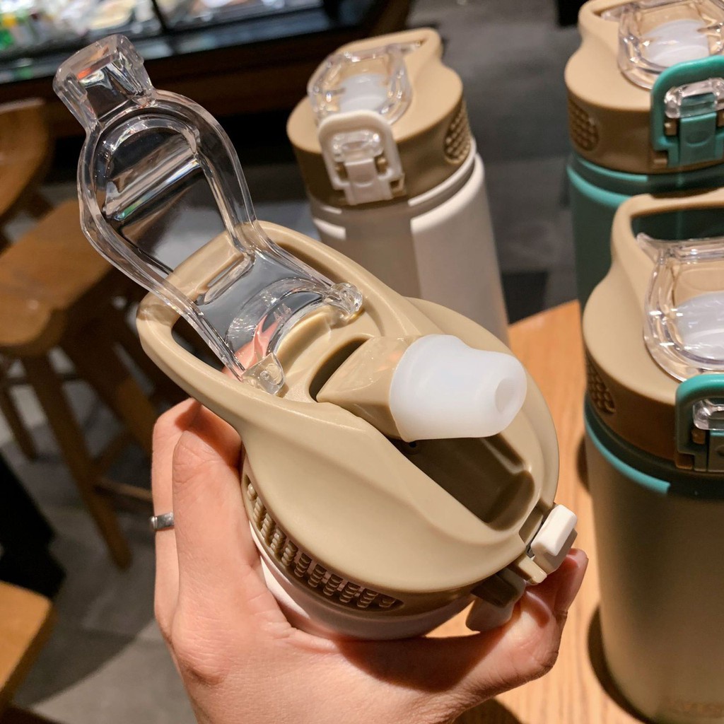 แก้วกาแฟ TYESOแก้วน้ำ กระบอกน้ำ กระติกน้ำ กระบอกน้ำเก็บอุณหภูมิพร้อมหลอด กระบอกน้ำเก็บความเย็นและร้อ