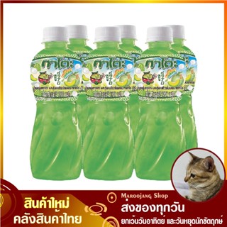 น้ำผลไม้ผสมวุ้นมะพร้าว น้ำเมลอน 320 มล. (แพ็ค6ขวด) Kato กาโตะ Melon Mix Coconut Jelly Fruit Juice น้ำผลไม้ ผสมวุ้นมะพร้า