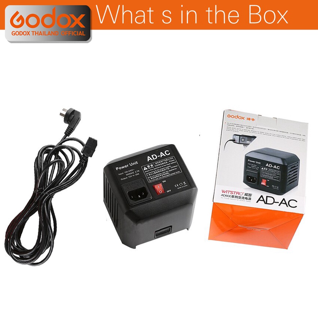 Godox AD-AC AC Power Unit For Wistro AD600 , AD600M , AD600B , AD600BM