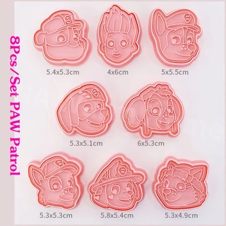 Snoopy แม่พิมพ์คุกกี้ 8Pcs/set 3มิติ การ์ตูน เครื่องมืออบ ของขวัญวาเลนไทน์/วันเกิด/วันครบรอบ
