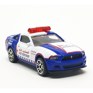 Majorette Ford Mustang Boss - Dubai Ambulance White/Blue ล้อ D5S Scale 1/61 (8cm) ไม่มี package