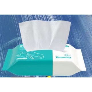 Clean&Shine ทิชชู่เปียกเช็ดกระจก ทิชชู่เปียกเช็ดกระจกรถยนต์ ทำความสะอาดฟิล์ม 80แผ่น