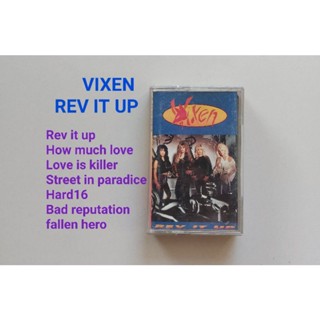 □มือ2 เทปเพลง vixen□อัลบั้ม rev it up (ลิขสิทธิ์แท้) (แนว rock).