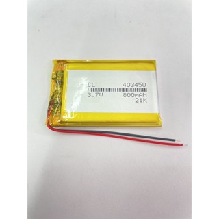 กาวติดสิริโครน แบตเตอรี่ 3.7V 800mAh 403450 mp3 กล้องติดรถยนต์ 2 สาย