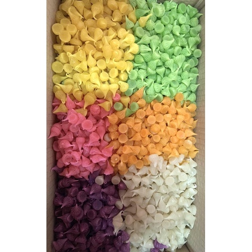 อาลัวจิ๋ว คละ 6 สี ยกลัง 2 กิโลกรัม 300 บาท