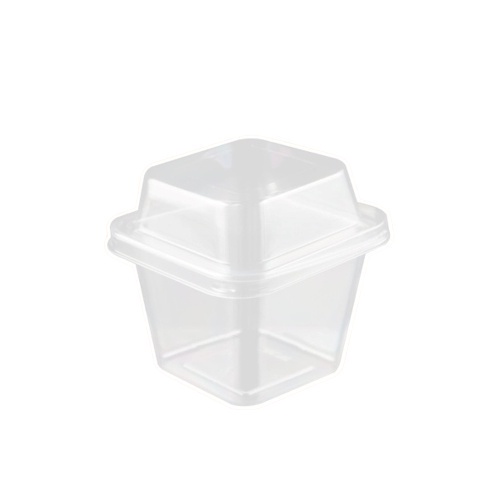 กล่องเบเกอรี่ใส ทรงเหลี่ยม MC-002C  NO.69 พร้อมฝา NO.74 (50ชิ้น/แพ็ค) หยกออนไลน์