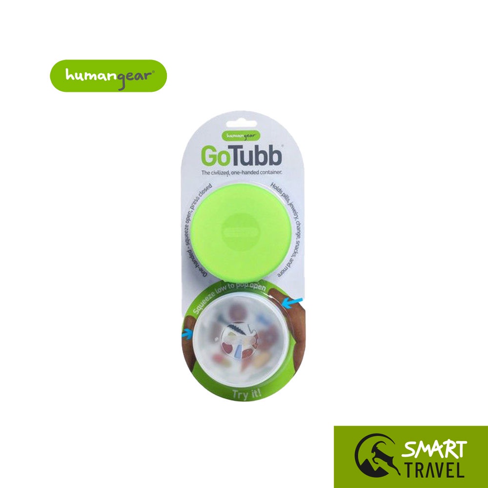 HUMANGEAR GO TUBB 2-PACK LARGE ตลับอเนกประสงค์ ใส่ยา ใส่วิตามิน ขนาด 170 มล. ชุด 2 ชิ้น สี GRN-CE