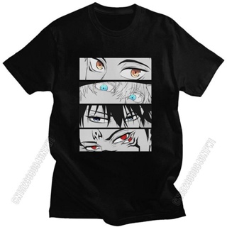 เสื้อเชิ้ตแขนสั้น เสื้อยืดแขนสั้น พิมพ์ลายอนิเมะ Jujutsu Kaisen Gojo Satoru Fushiguro Megumi Itadori Yuji Eyes 2022