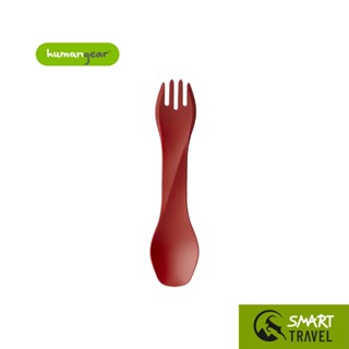 HUMANGEAR GOBITES UNO BULK ช้อน/ส้อม สำหรับพกพา สี LIGHT RED