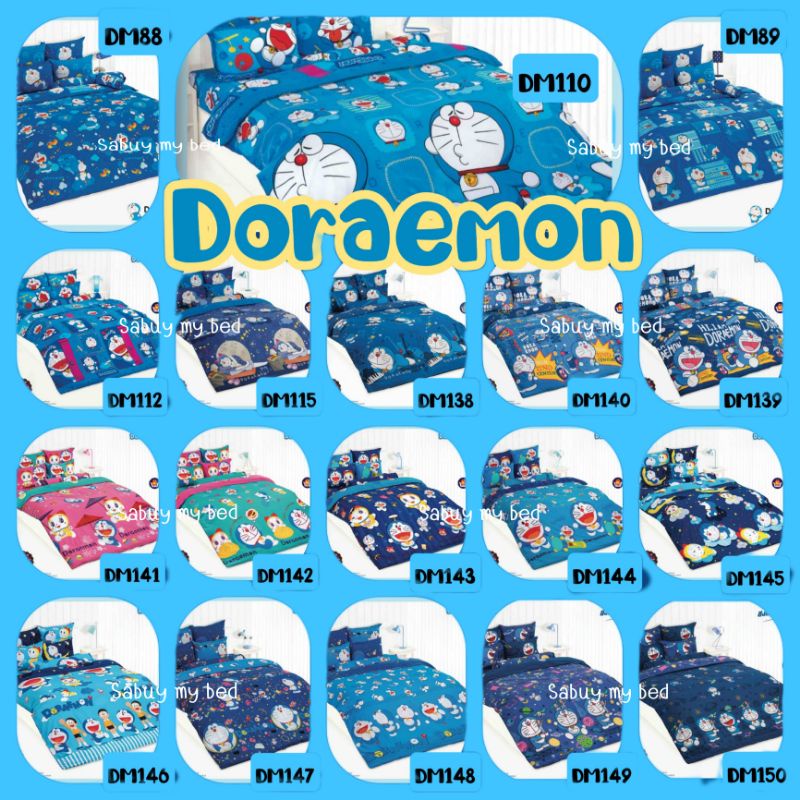 Doraemon ผ้าปูที่นอนโตโต้  ขนาด 3.5ฟุต / 5ฟุต/ 6ฟุต