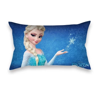 ปลอกหมอน ผ้าโพลีเอสเตอร์ ลายฟิล์มการ์ตูน Frozen ขนาด 50x30 ซม. สําหรับตกแต่งบ้าน รถยนต์