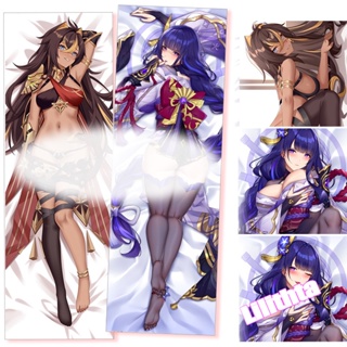 ปลอกหมอน พิมพ์ลายการ์ตูนอนิเมะ Dakimakura Genshin Impact Raiden Shogun Dehya Game สําหรับตกแต่งบ้าน