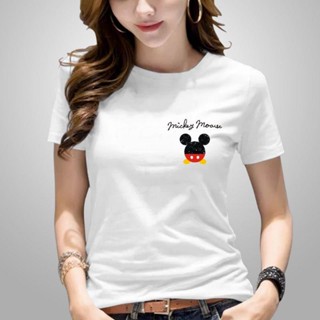 เสื้อยืด พิมพ์ลาย Mickey MOUSE สําหรับผู้หญิง