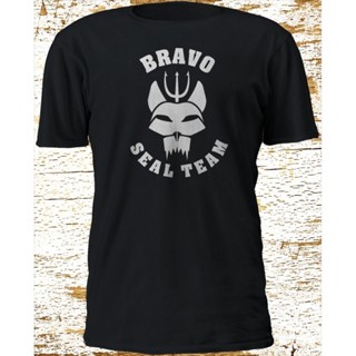 Bubunite เสื้อยืดเด็กผู้ชาย ราคาระเบิดใหม่ bravo seal team tv series เสื้อยืดลําลองแขนสั้นสีดําS-3XL