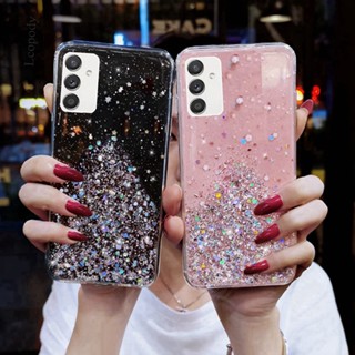 For Samsung Galaxy A04 A04E A14 LTE A23 A34 A54 A 34 A 54 4G 5G Casing Clear TPU Slim Silicone Soft Star Glitter Bling ShockProof Phone Case Cute Girl Back Cover