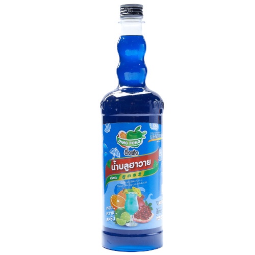 ติ่งฟง น้ำหวาน รสบลูฮาวาย 760ml. หยกออนไลน์
