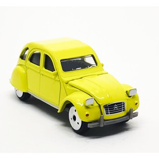 Majorette Citroen 2CV Light Yellow ล้อ VIN3DW Scale 1/64 (8cm) ไม่มี package