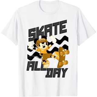เสื้อยืด Disney Mickey Mouse skate ALL DAY