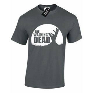 เสื้อยืดผ้าฝ้ายพิมพ์ลาย เสื้อยืด พิมพ์ลาย WALKING DEAD HAND MENS MICHONNE CAROL DARYL DIXON ZOMBIE สําหรับผู้ชาย