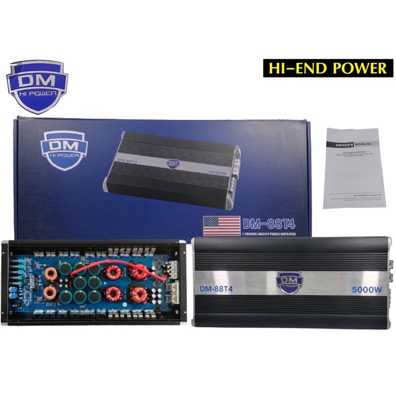 ขายเพาเวอร์แอมป์ POWER AMP Class​D​ DM-​Hi​power​รุ่น DM-88T4​ 5000Watt​ max​ของใหม่