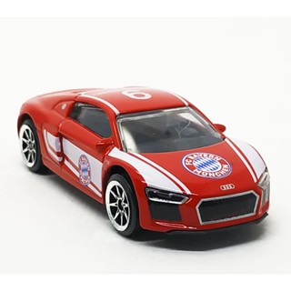 Majorette Audi R8 V10 - Bayern Munich - no.9 Lewandowski Red ล้อ 8S Scale 1/58 (8cm) ไม่มี package