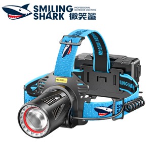 Smilingshark TD2002 ไฟคาดหัว ไฟหน้า led M77 สว่างมาก ซูมได้ Type-C กันน้ํา สําหรับตั้งแคมป์ ล่าสัตว์ ตกปลา