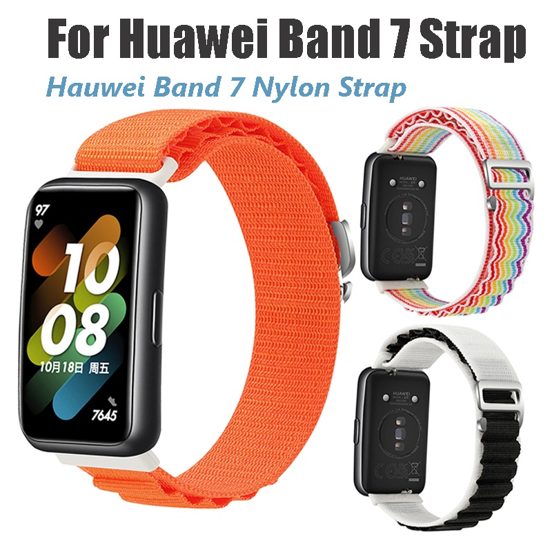 สายนาฬิกาข้อมือไนล่อนถัก สําหรับ Huawei Band 9/8/7