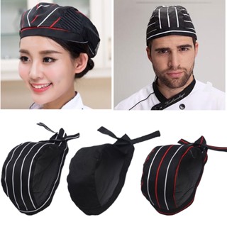 หมวกบริกร Unisex ตาข่ายปรับได้ Chef Baking หมวกทำงาน Breathable Pirate Hat Restaurant Chef Breathable Wicking