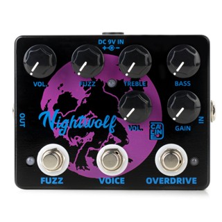 Caline แป้นเหยียบเอฟเฟคกีตาร์ DCP-08 Nightwolf Fuzz Overdrive