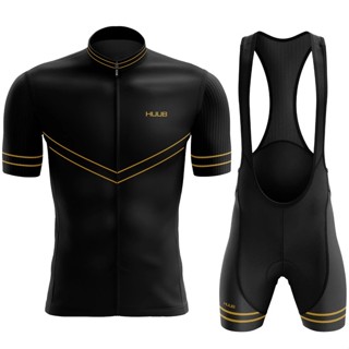 เสื้อกีฬาแขนสั้น ลายทีม HUUB เหมาะกับใส่ขี่จักรยาน สําหรับผู้ชาย 2024