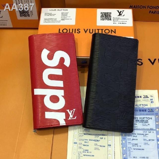 Louis Vuitton x Supreme Brazza Wallet Epi Red - US