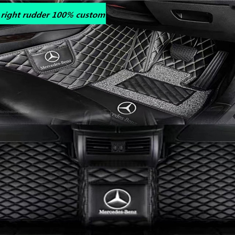 พรมรถยนต์ 6D leather car Mercedes-Benz mat W212 W169 W168 W203 W204 W205 พรมรถยนต์ W164 W163 W210 W124 Foot mat
