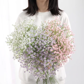 ดอกไม้ประดิษฐ์ช่อดอกไม้ Gypsophila ตกแต่งงานแต่งงาน Pu ดอกไม้ Ins สไตล์ตกแต่งบ้านปลอม