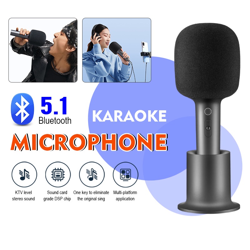 Xiaomi ไมค์บลูทูธ ไมค์โครโฟนไร้สาย Mi Mijia K Karaoke Wireless microphone ไมค์คาราโอเกะ ไมโครโฟนเกะอัจฉริยะBluetooth